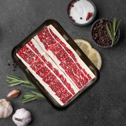 투뿔 한우 냉동차돌박이 400g (100g당 9,400원) - 바로배달만 가능